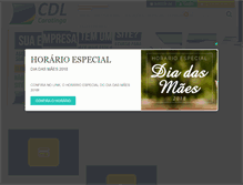 Tablet Screenshot of cdlcaratinga.com.br